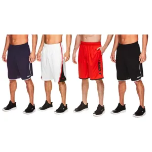 4-Pack: AND1 Men's Active Athletic Performance Shorts