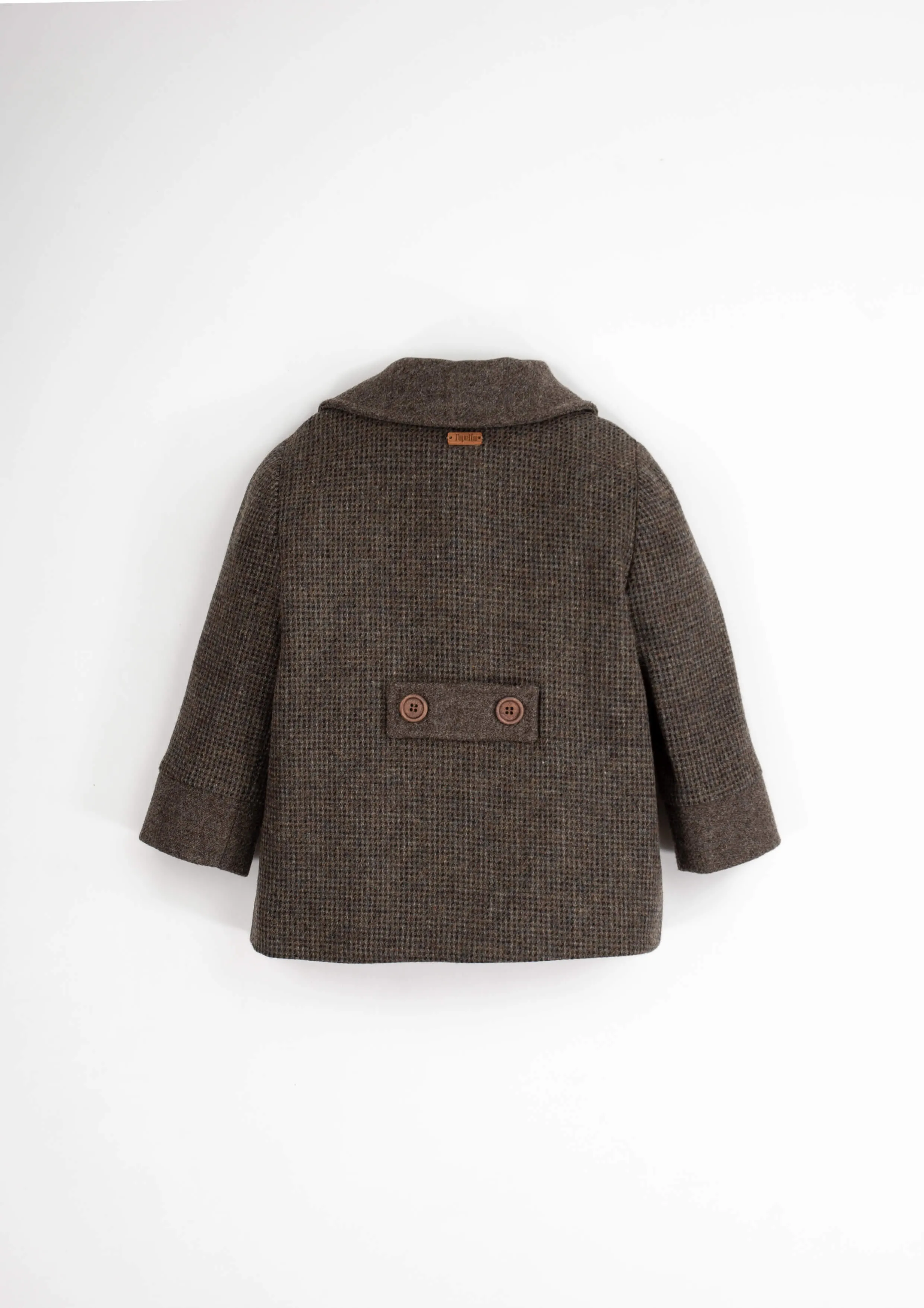 42.3-WOOLEN COAT W/COLLAR-MULTI COLOR