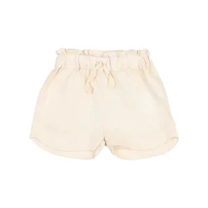 6945-LINEN SHORTS-Sand