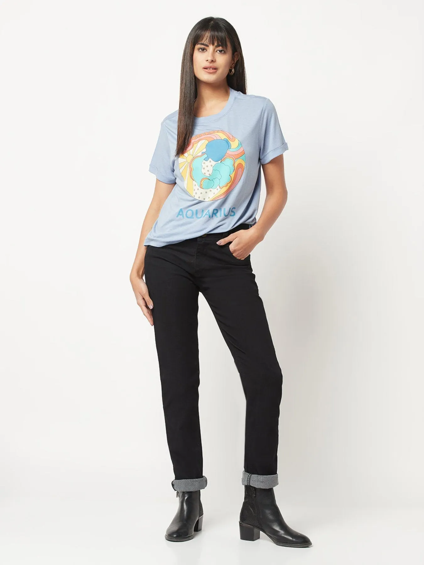 Aquarius Zodiac Sign T-shirt