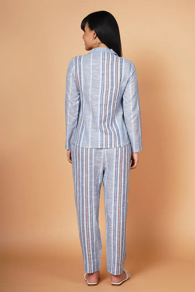 Basic Cloudy Grey striped Loungewear