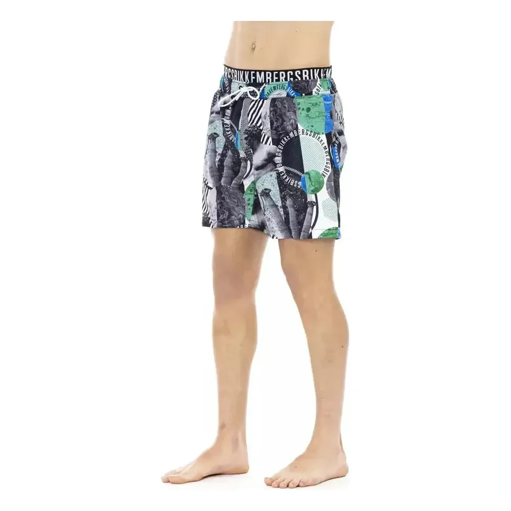 Bikkembergs Multicolor Polyester Men Swim Short