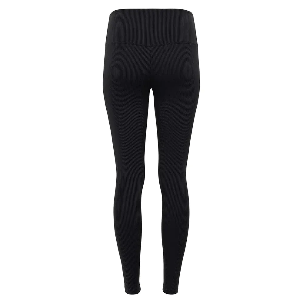 Black Rib Classic Leggings