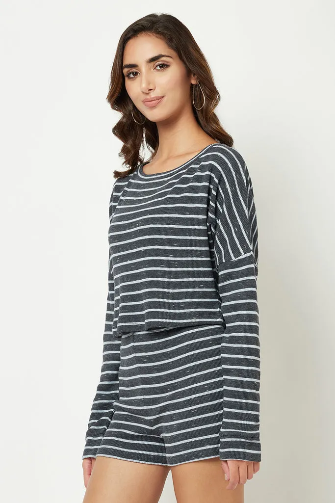 Blue Striped Loungewear