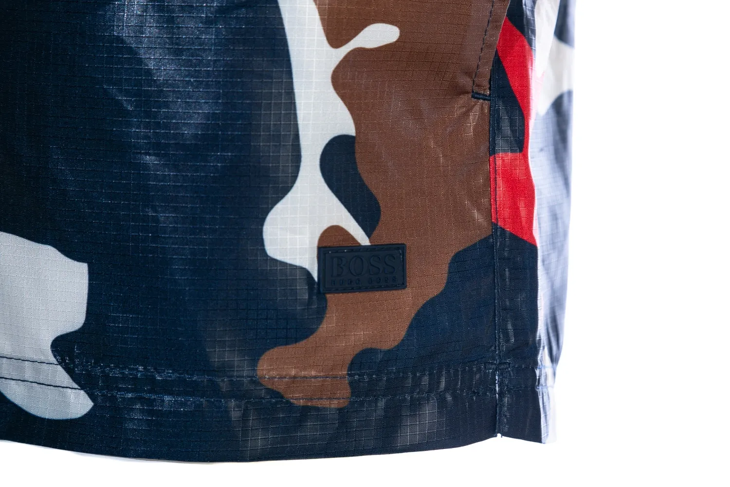 BOSS Barreleye Swim Short in Navy Camo