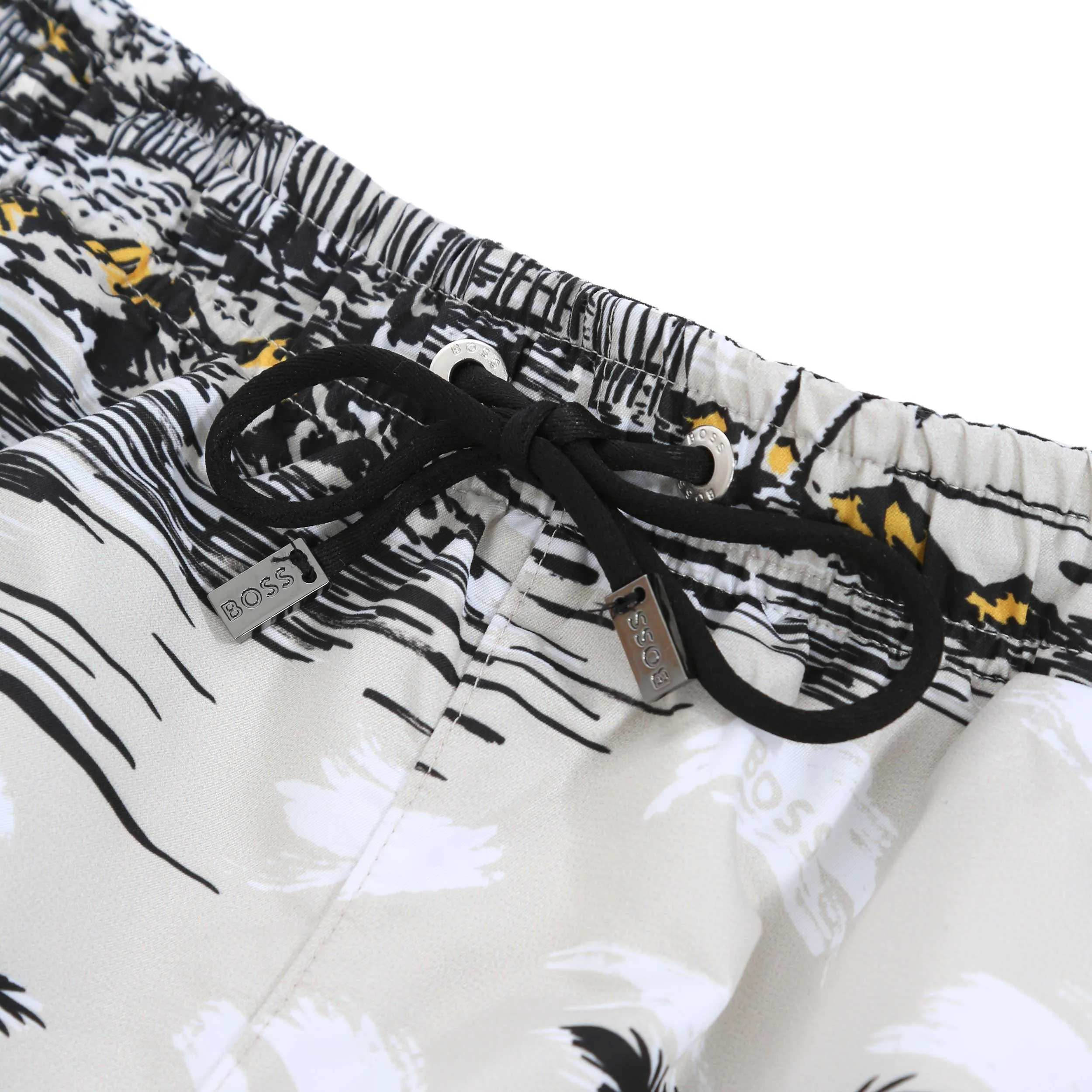 BOSS Springfish Swim Short in White