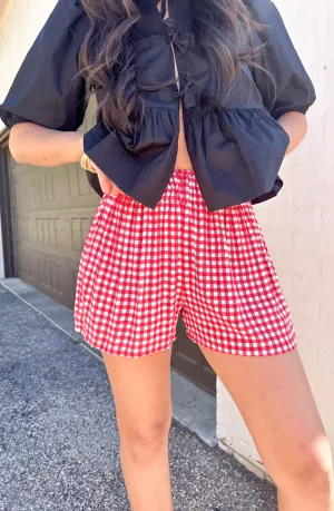 Chic Endeavor Gingham Short