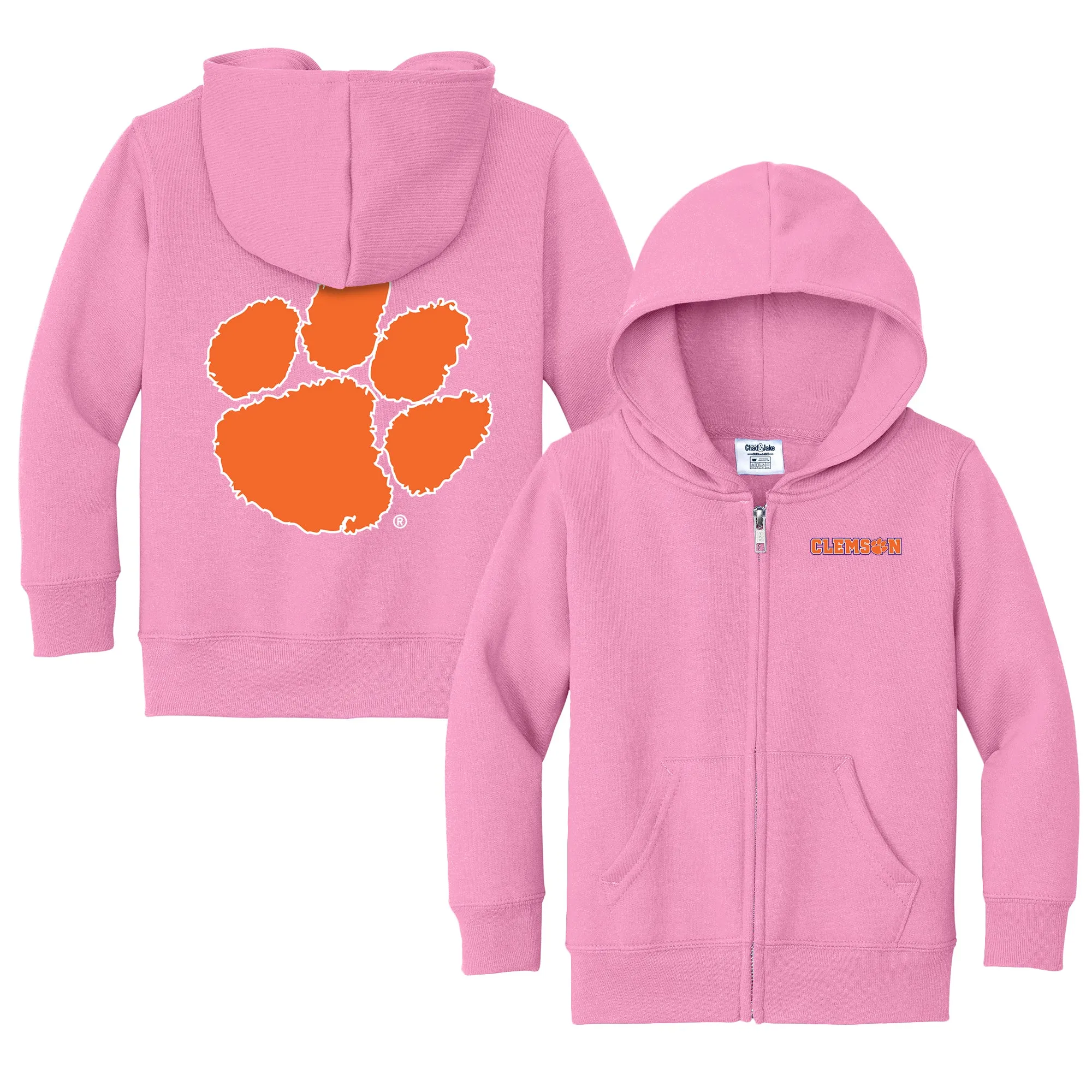 Clemson Tigers Logo Toddler Full-Zip Sweatshirt