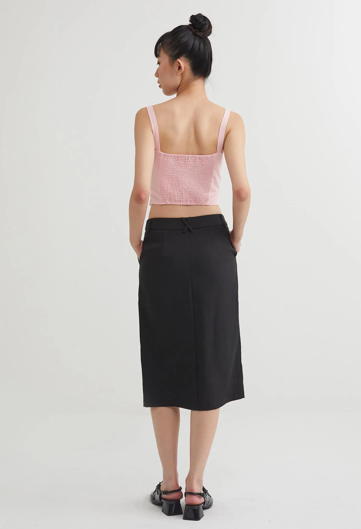 Criss-Cross Bandeau Crop Top