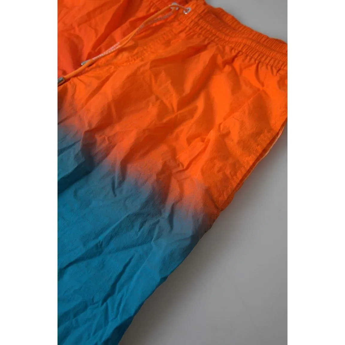 Dolce & Gabbana Gradient Effect Swim Shorts in Vibrant Orange