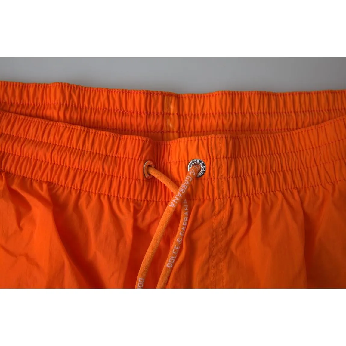 Dolce & Gabbana Gradient Effect Swim Shorts in Vibrant Orange