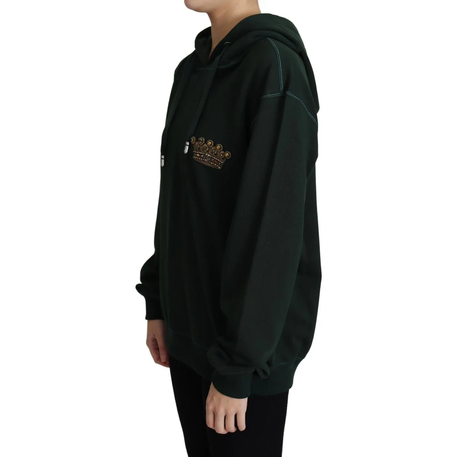 Dolce & Gabbana Regal Crown Embroidered Hoodie