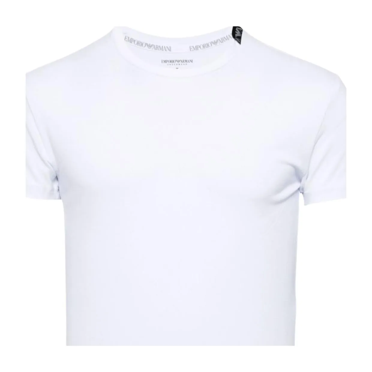 Emporio Armani Bodywear Logo Tag White T-Shirt