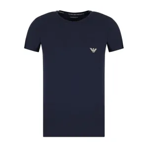 Emporio Armani Bodywear Logo Tape Navy T-Shirt