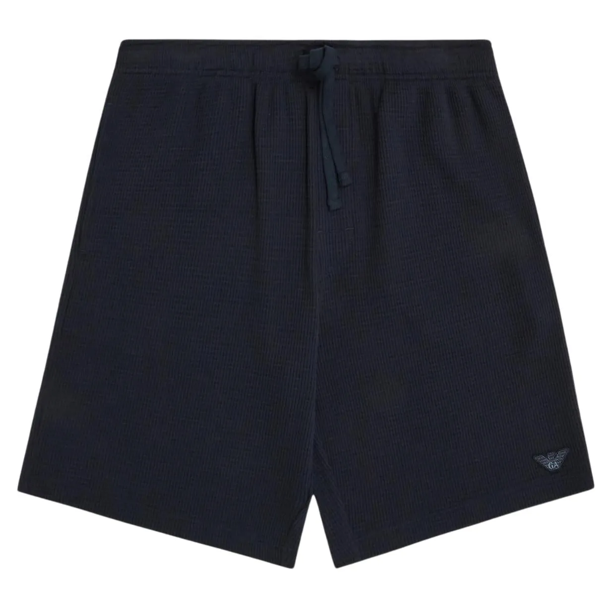 Emporio Armani Bodywear Waffle-Jersey Navy Shorts