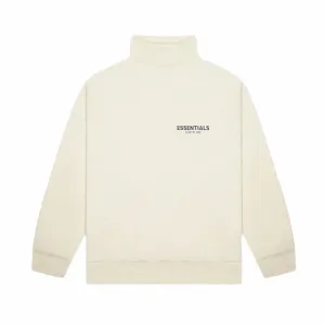 Fear Of God ESSENTIALS Pullover Mock Neck Sweatshirt Buttercream