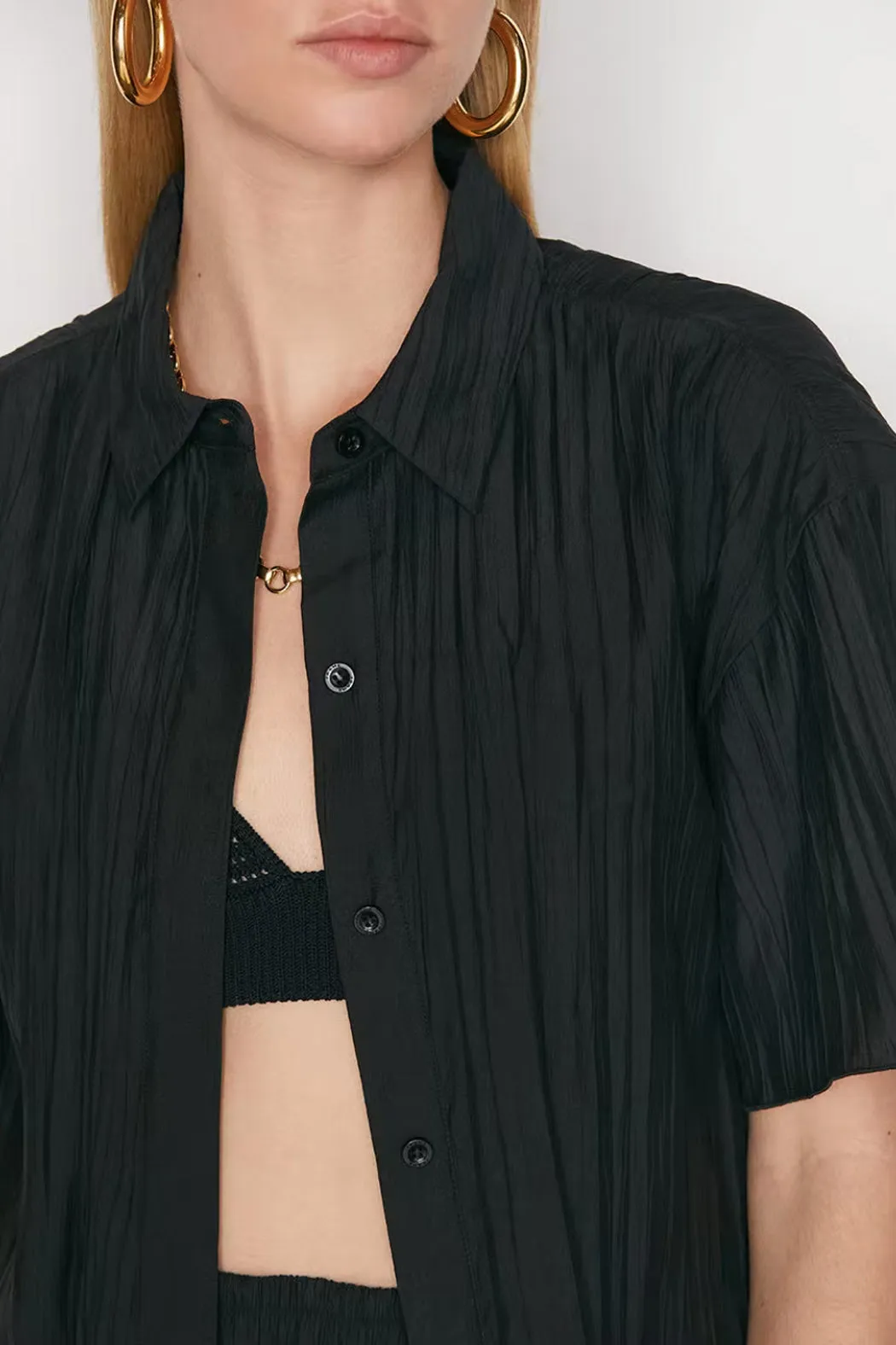 Frame - Pleated Lounge Shirt