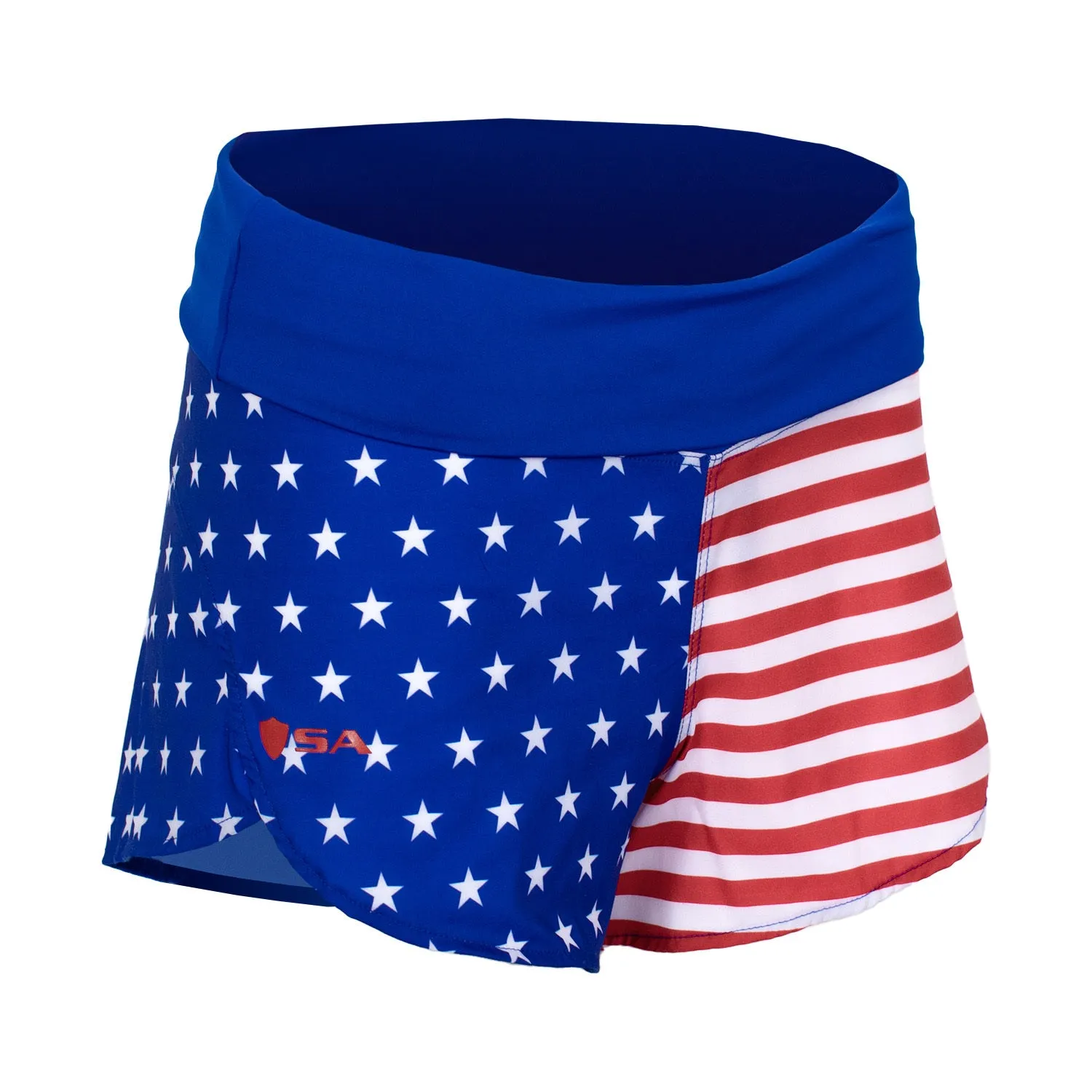 Girls Active Short | Stars and Pinstripes