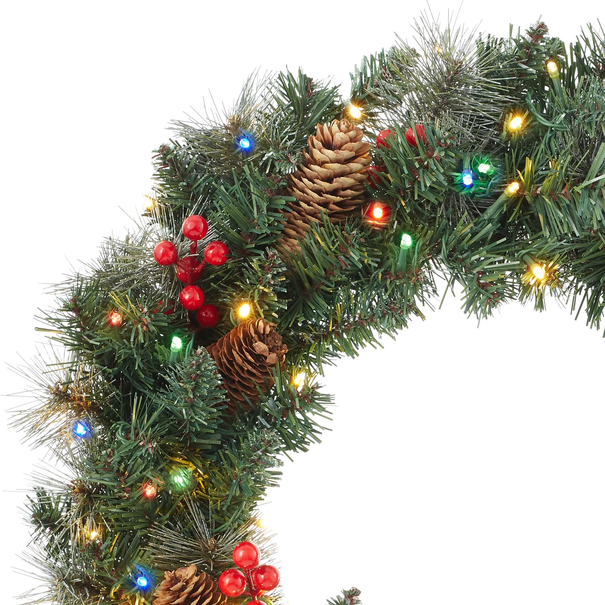 Green Fir Artificial Holiday Christmas Wreath Holiday Décor