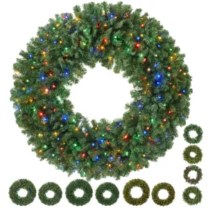 Green Fir Artificial Holiday Christmas Wreath Holiday Décor