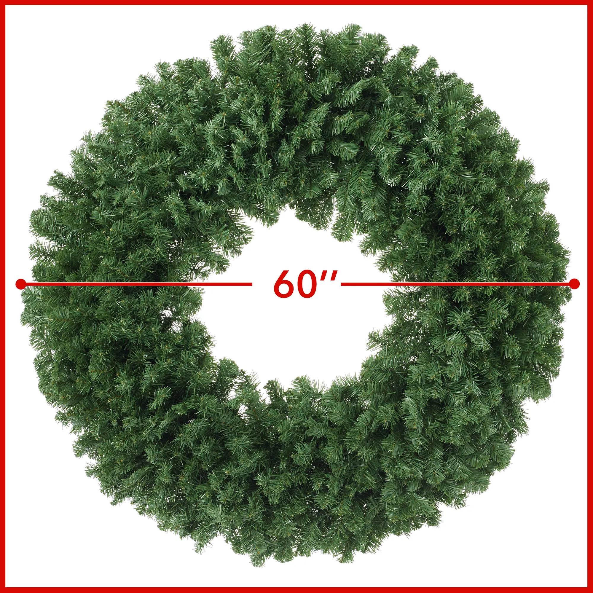 Green Fir Artificial Holiday Christmas Wreath Holiday Décor