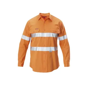 Hard Yakka Koolgear Hi-vis Taped Vented Cotton Twill Shirt (Y07996)