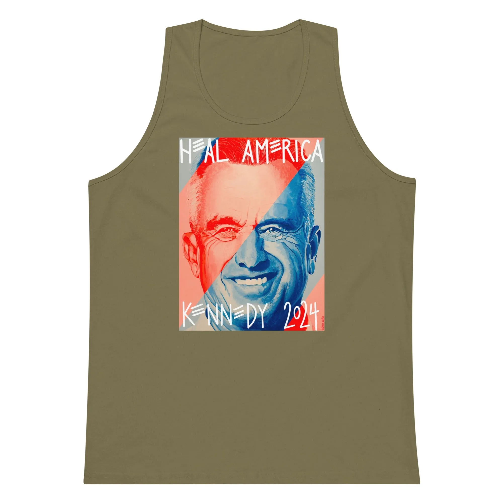 Heal America by Victoria White Men’s Tank Top