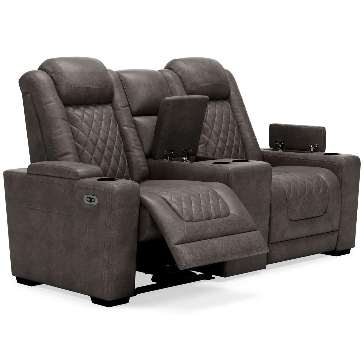 HyllMont Power Reclining Loveseat with Console