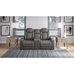 HyllMont Power Reclining Loveseat with Console