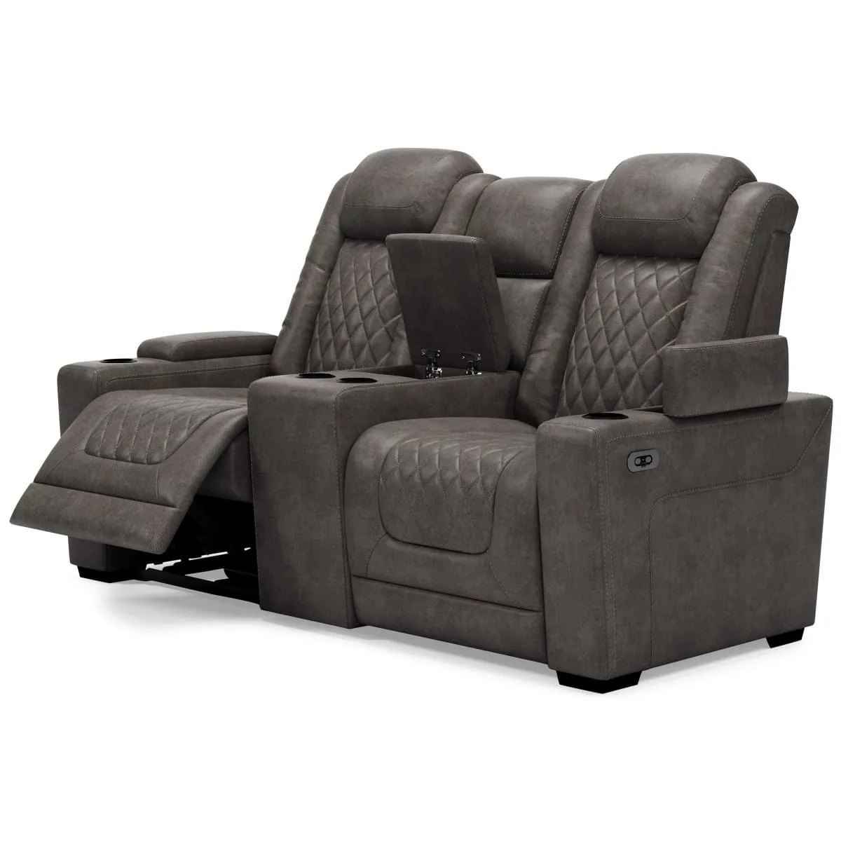 HyllMont Power Reclining Loveseat with Console