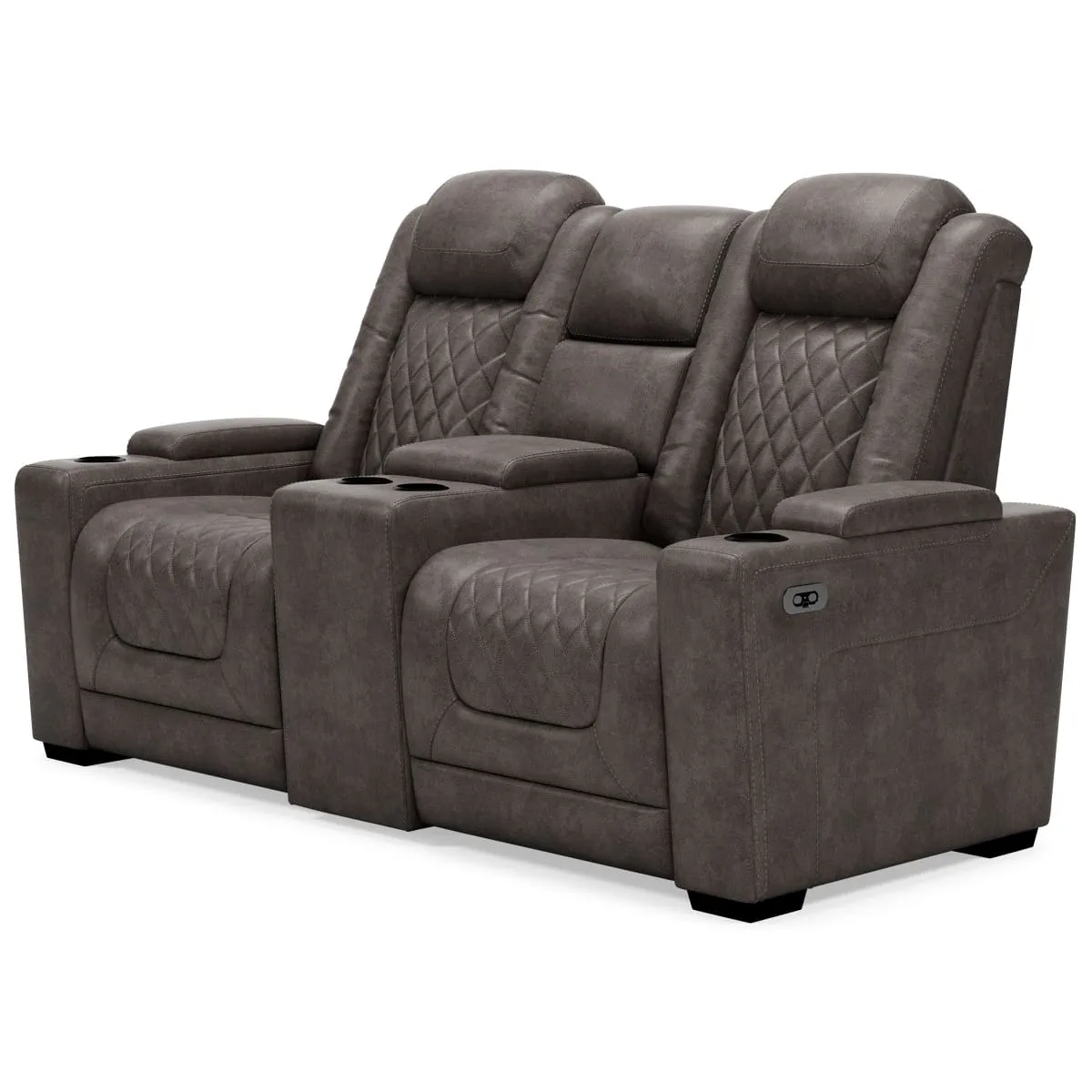 HyllMont Power Reclining Loveseat with Console