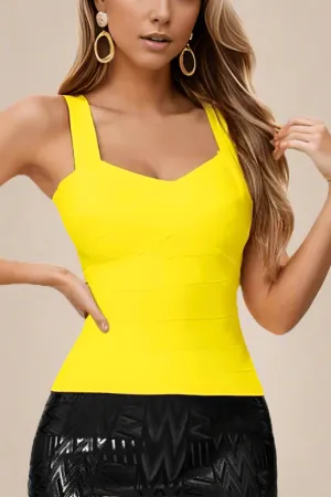 Jay Bandage Top - Sun Yellow