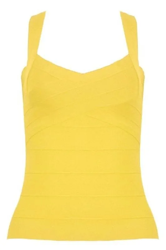 Jay Bandage Top - Sun Yellow