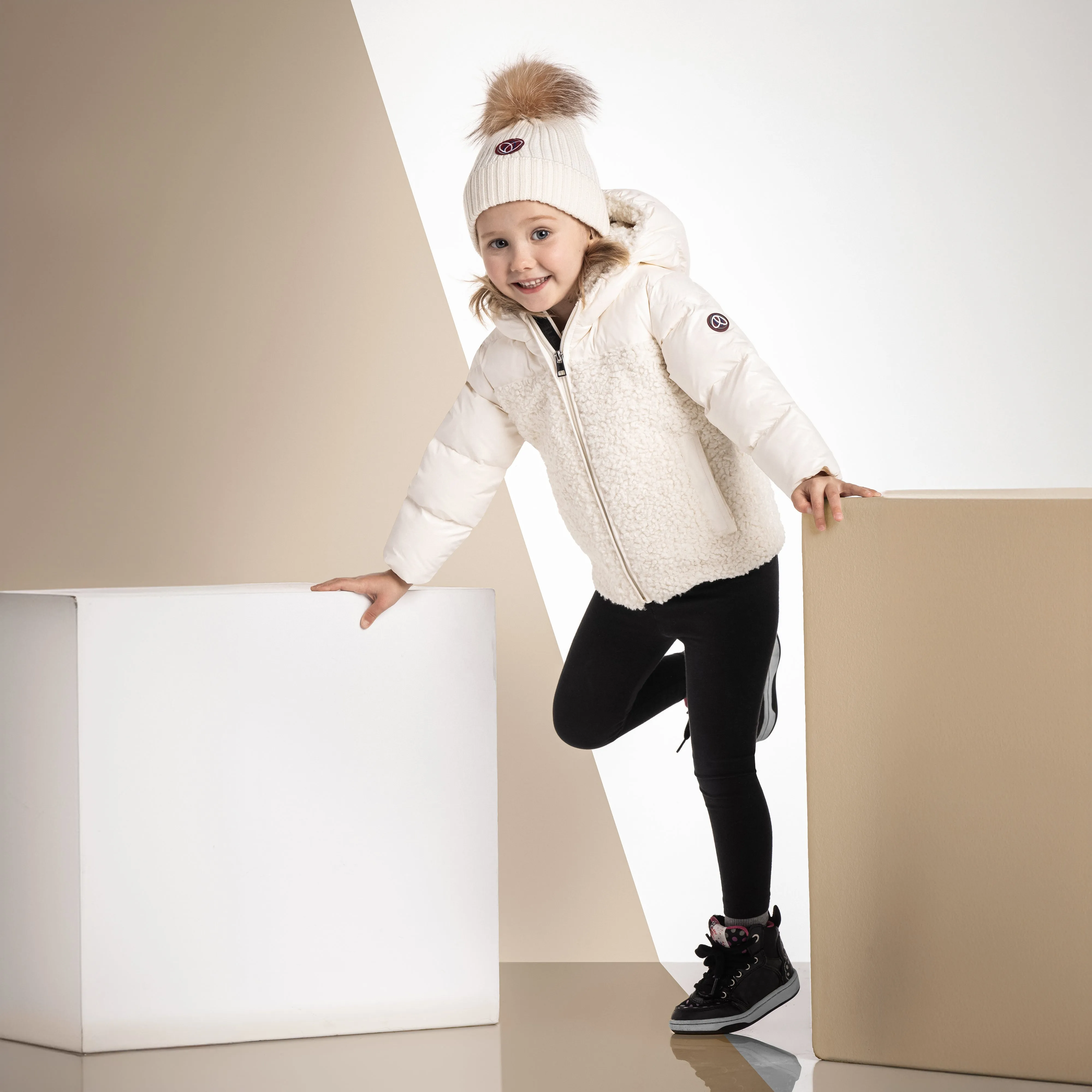 JOSE ENFANT DOWN JACKET OFF WHITE