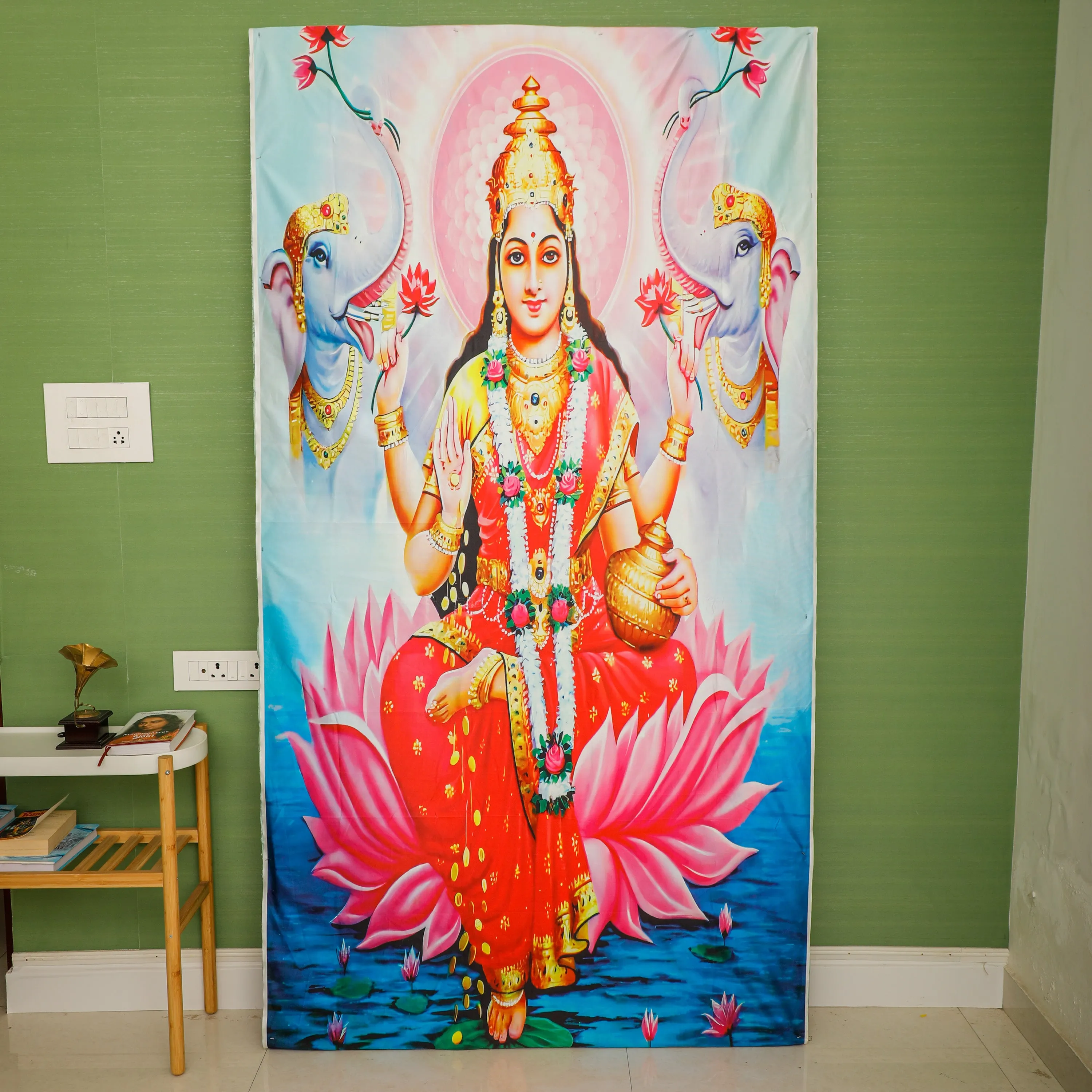 Lakshmi Mata Backdrop Cloth