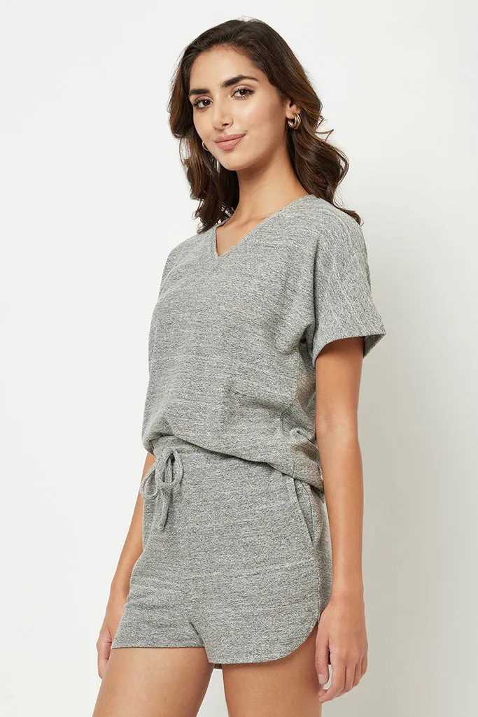 Light Grey Solid Loungewear