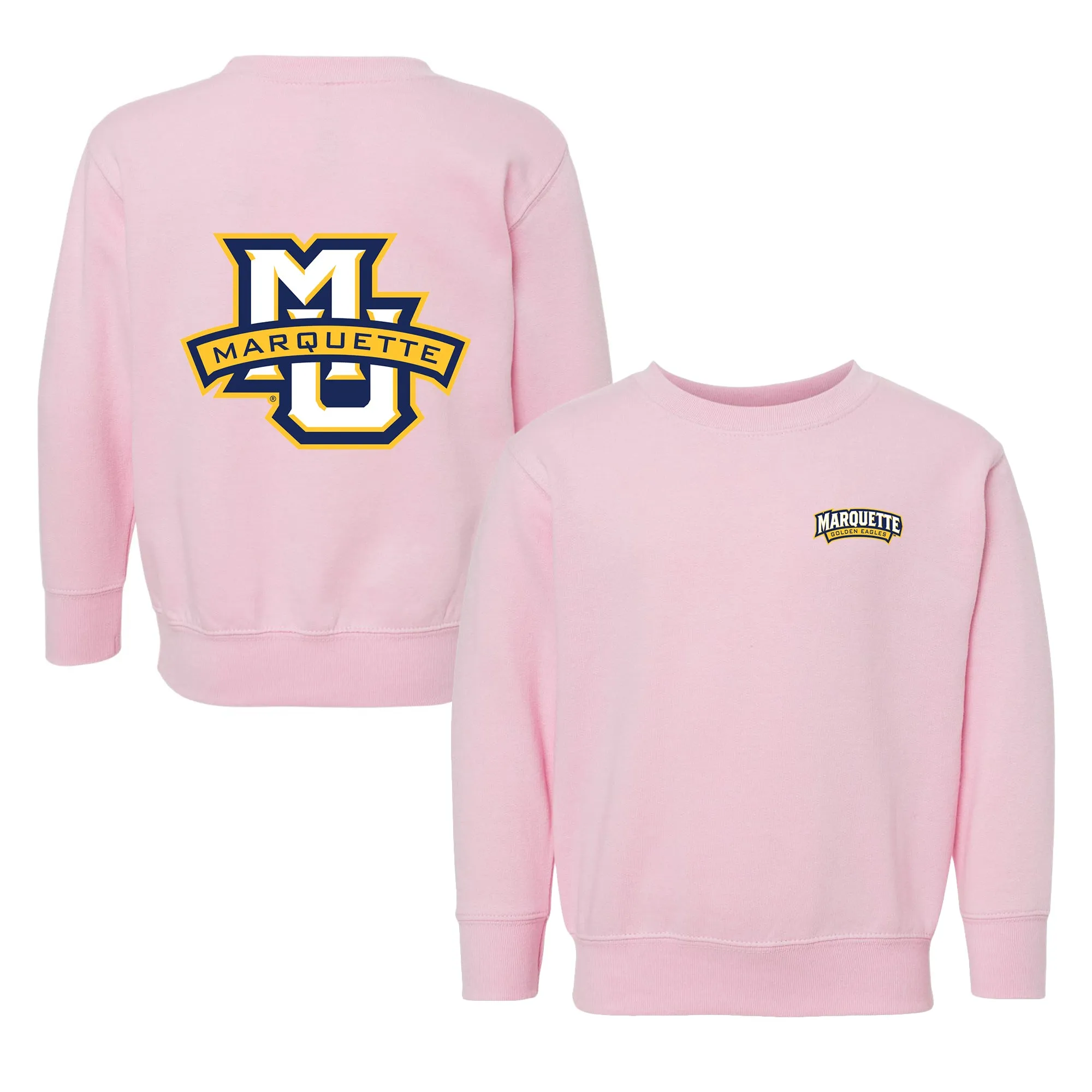 Marquette Golden Eagles Logo Toddler Crewneck Sweatshirt