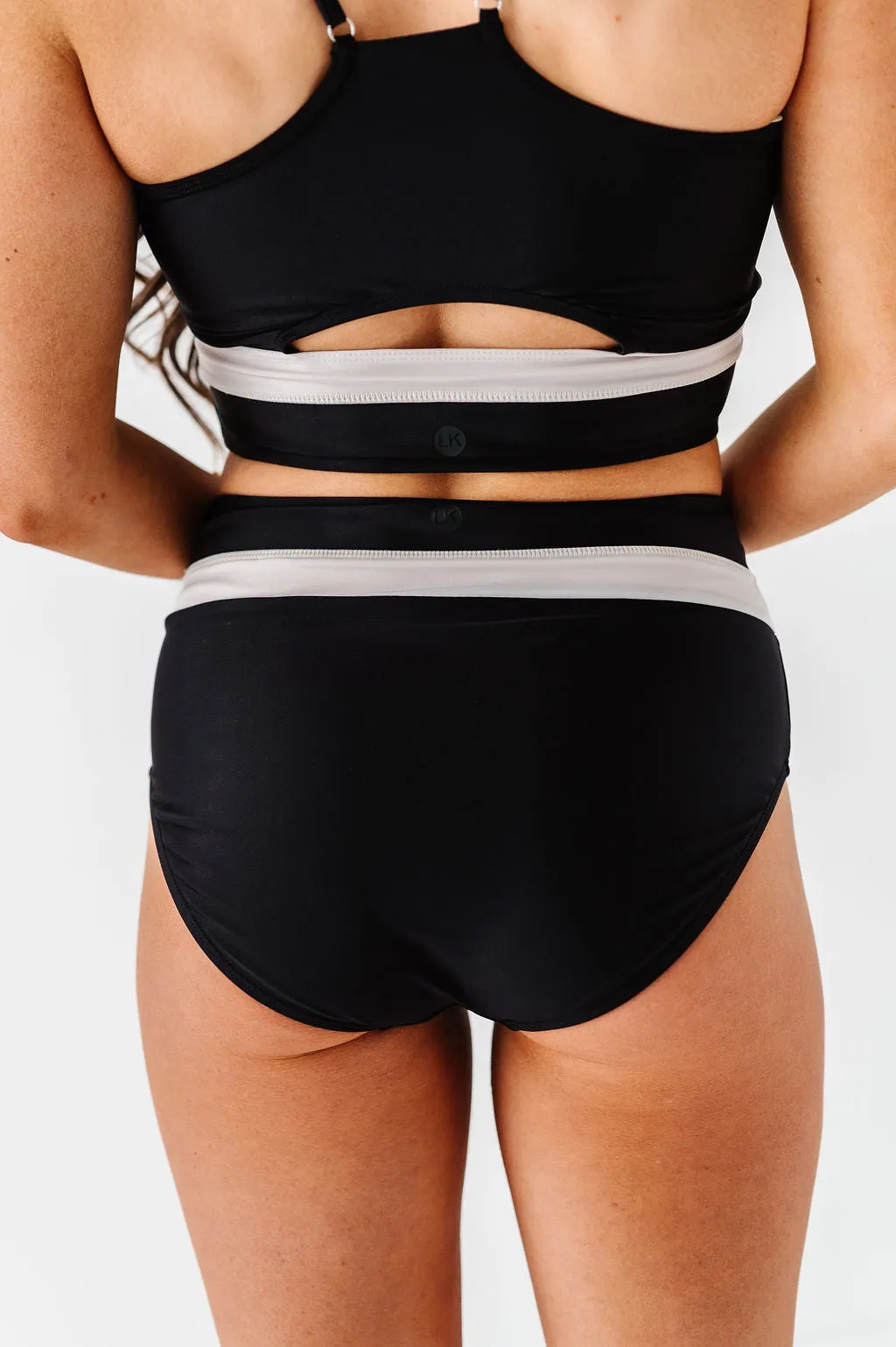 Maven Mid Rise Bottoms in Black & White