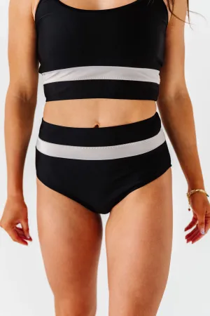 Maven Mid Rise Bottoms in Black & White