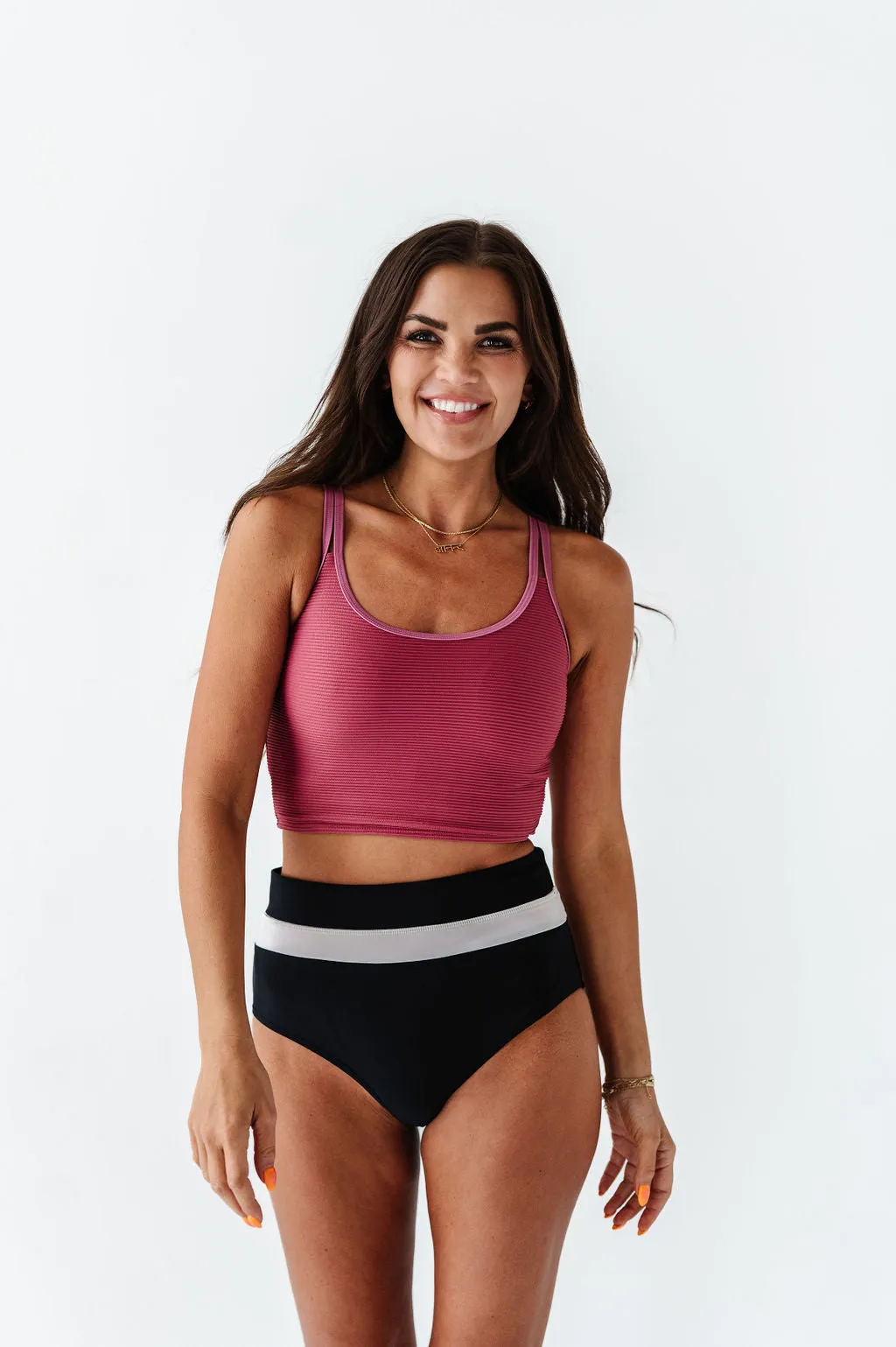 Maven Mid Rise Bottoms in Black & White