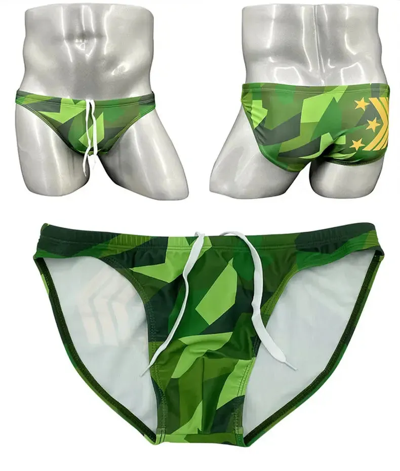 Modern Camo Low Cut Swim Brief