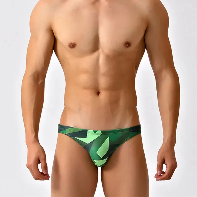 Modern Camo Low Cut Swim Brief