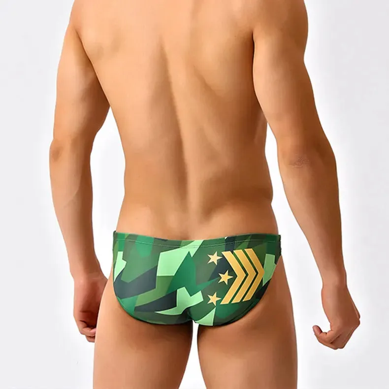 Modern Camo Low Cut Swim Brief