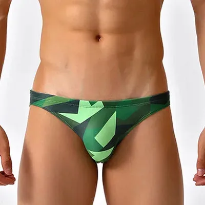 Modern Camo Low Cut Swim Brief