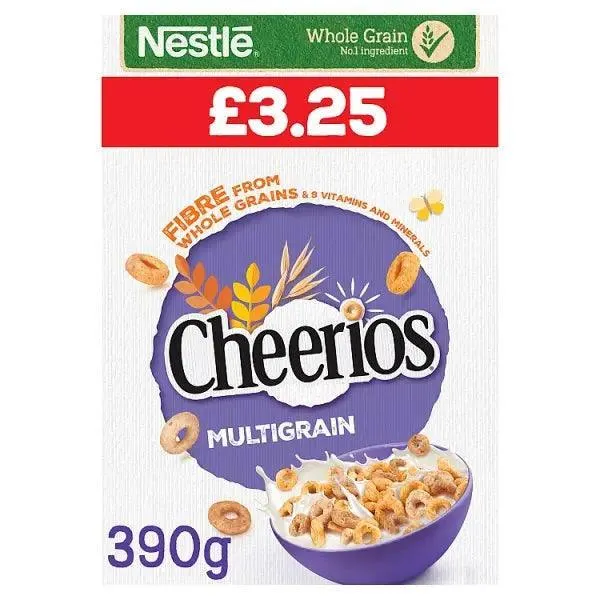 Nestle Cheerios Multigrain Cereal 390g (Case of 6)