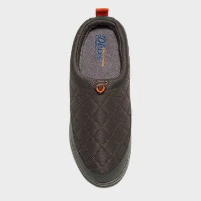 New - dluxe by dearfoams Men's Corey All Day Slide Slippers - Charcoal Gray XL