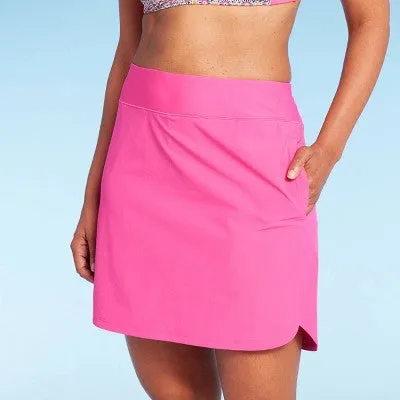 New - Lands' End Women's Swim Skort Swimwear Skirt Bottom Swimsuit UPF 50 