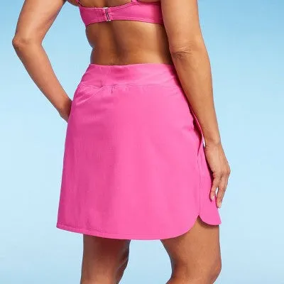 New - Lands' End Women's Swim Skort Swimwear Skirt Bottom Swimsuit UPF 50 