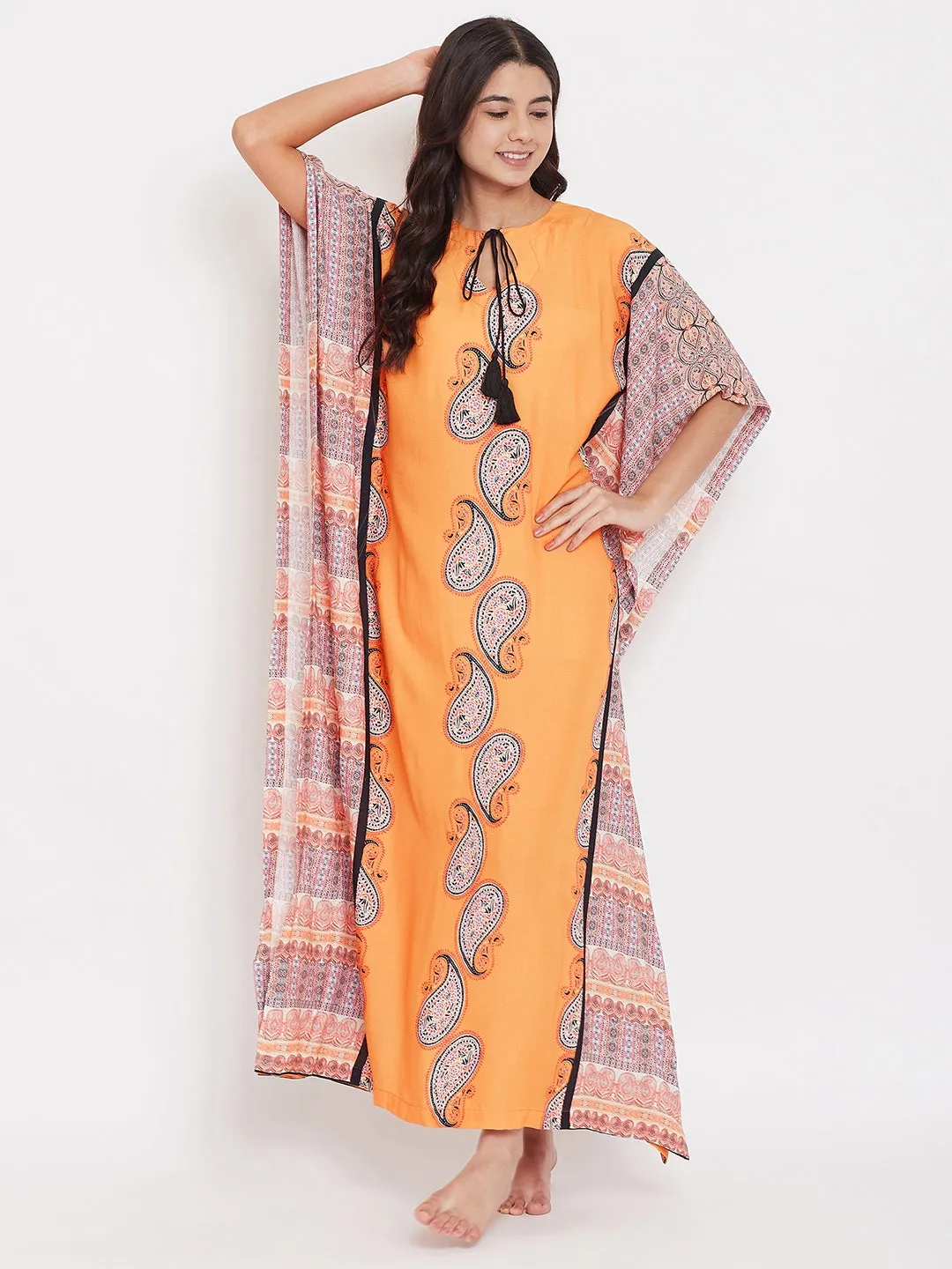 Paisley Trail Loungewear Kaftan - (Clearance - Final Sale)