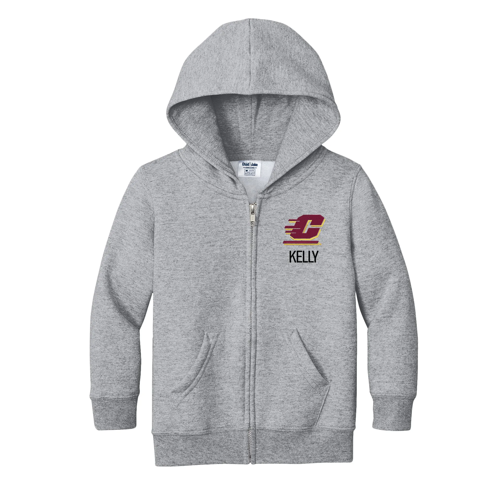 Personalized Central Michigan Chippewas Toddler Full-Zip Sweatshirt